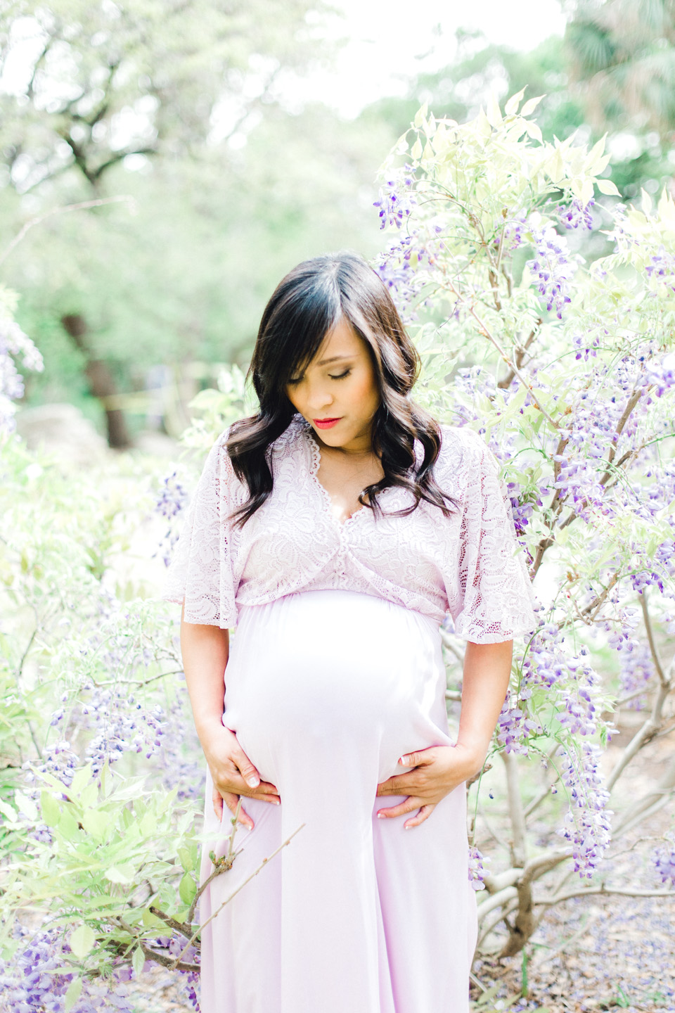 beautiful mom in floral area